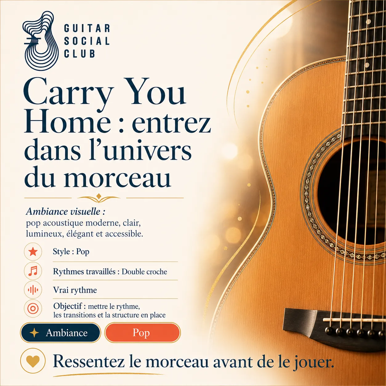 Ambiance musicale originale pour Carry You Home sans pochette ni artiste