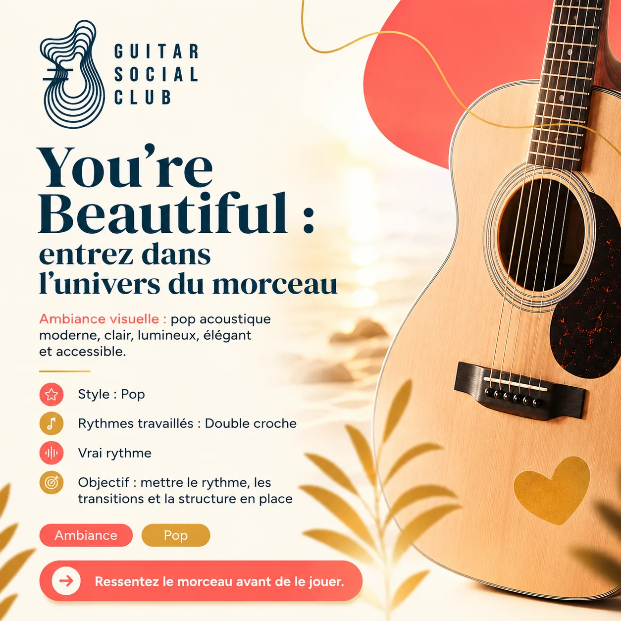 Ambiance musicale originale pour You're Beautiful sans pochette ni artiste