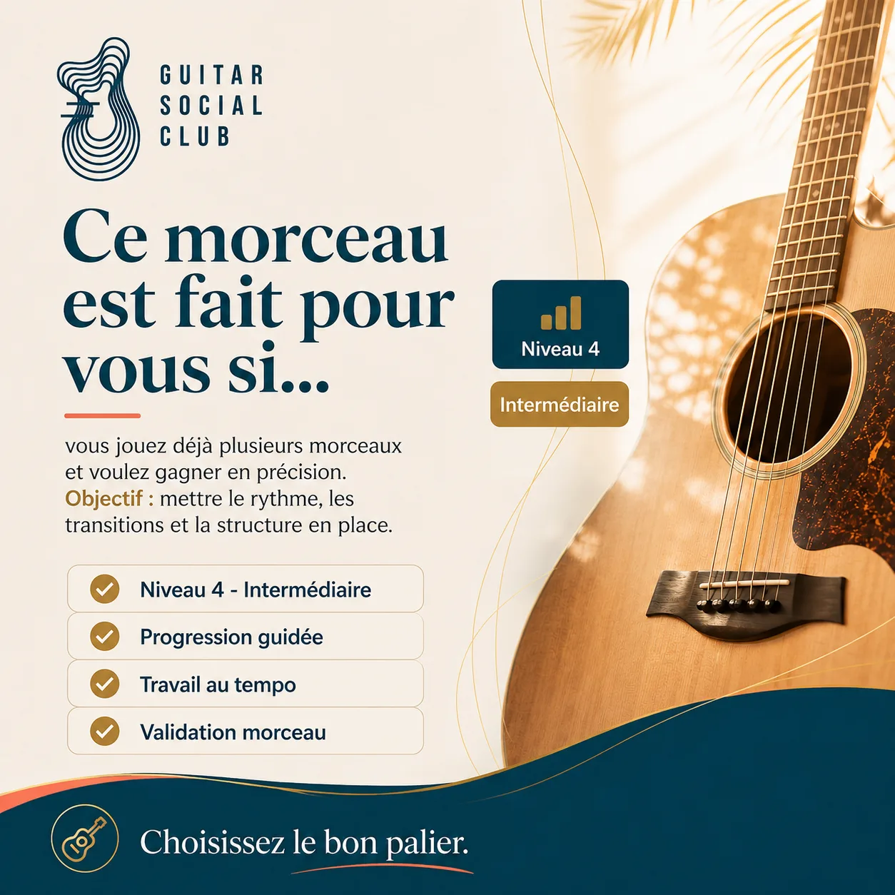Diagnostic niveau et progression pour Live High