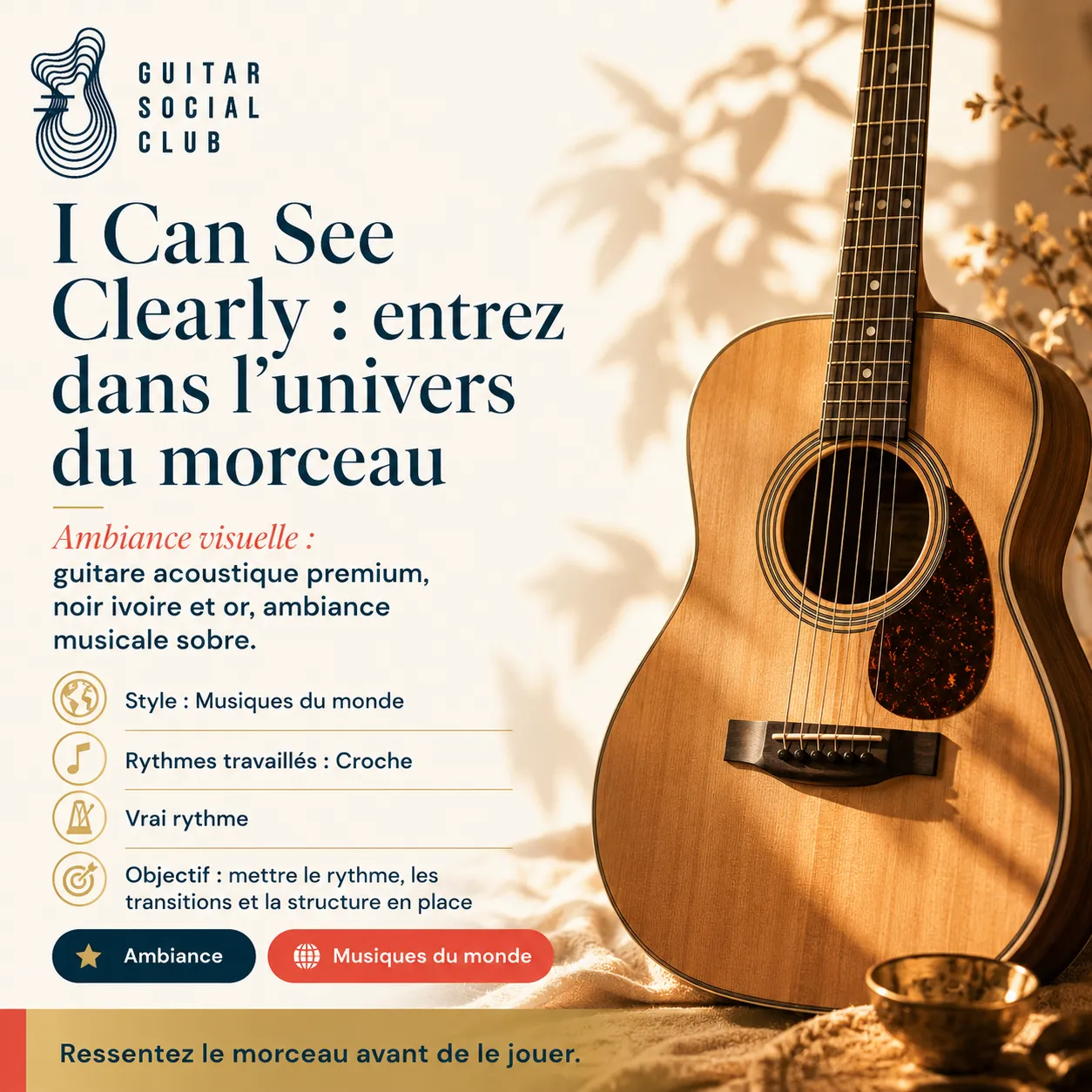 Ambiance musicale originale pour I Can See Clearly sans pochette ni artiste