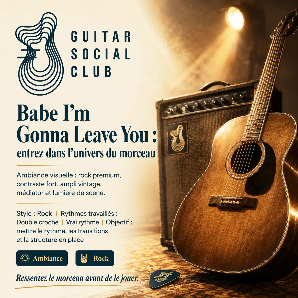 Ambiance musicale originale pour Babe I'm Gonna Leave You sans pochette ni artiste