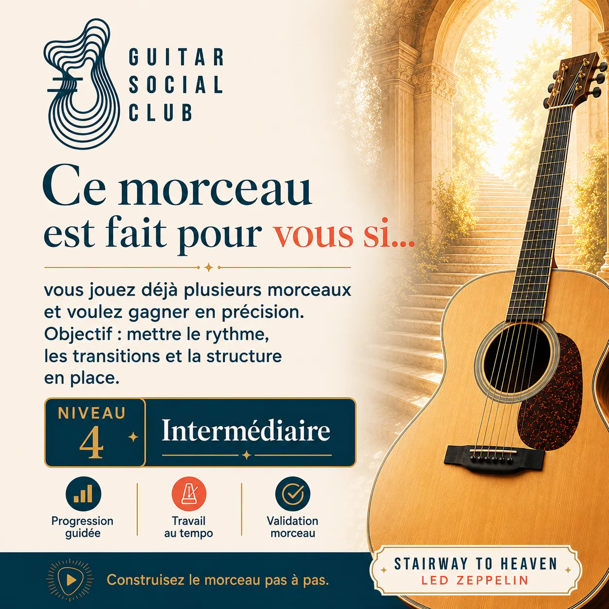 Diagnostic niveau et progression pour Stairway to Heaven
