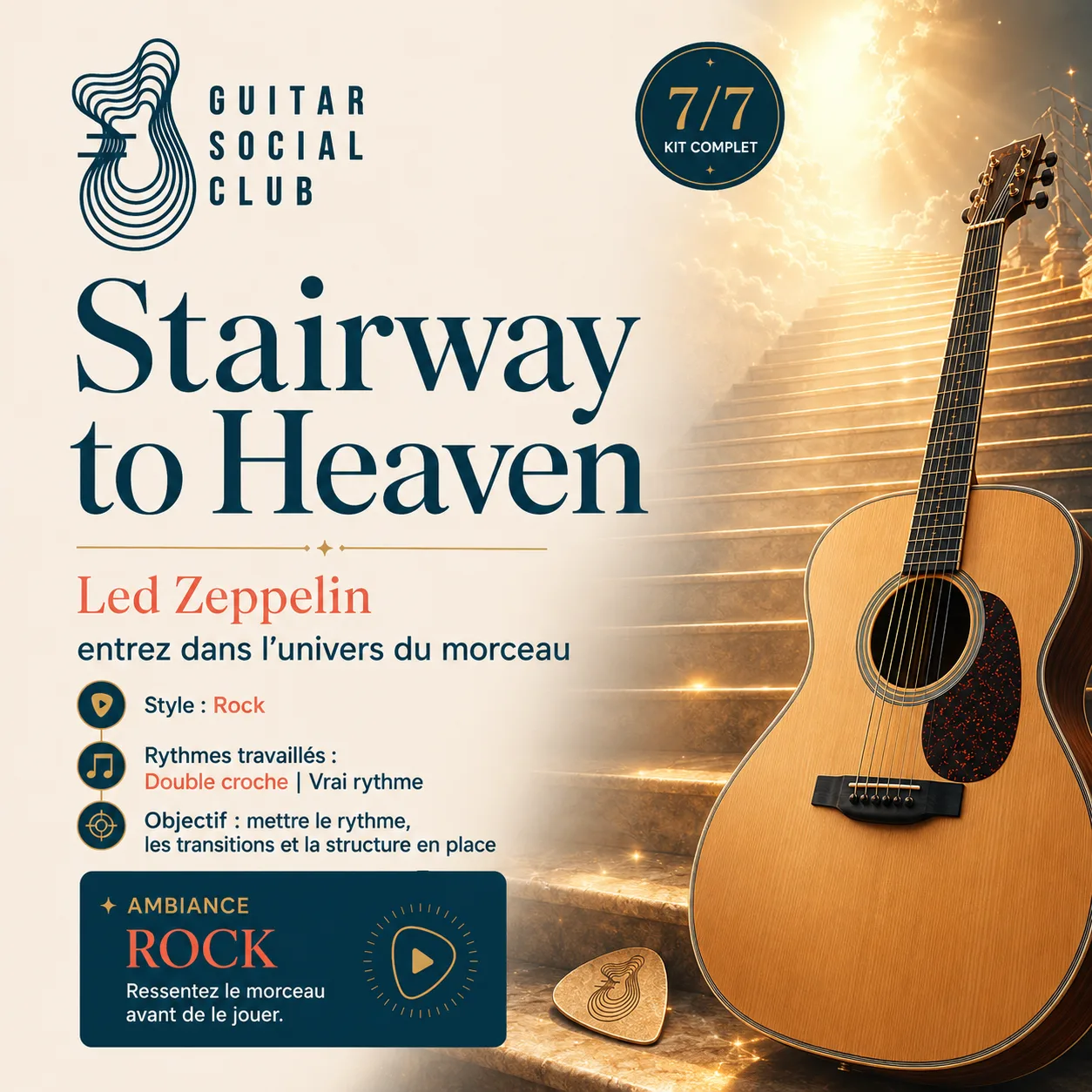 Ambiance musicale originale pour Stairway to Heaven sans pochette ni artiste