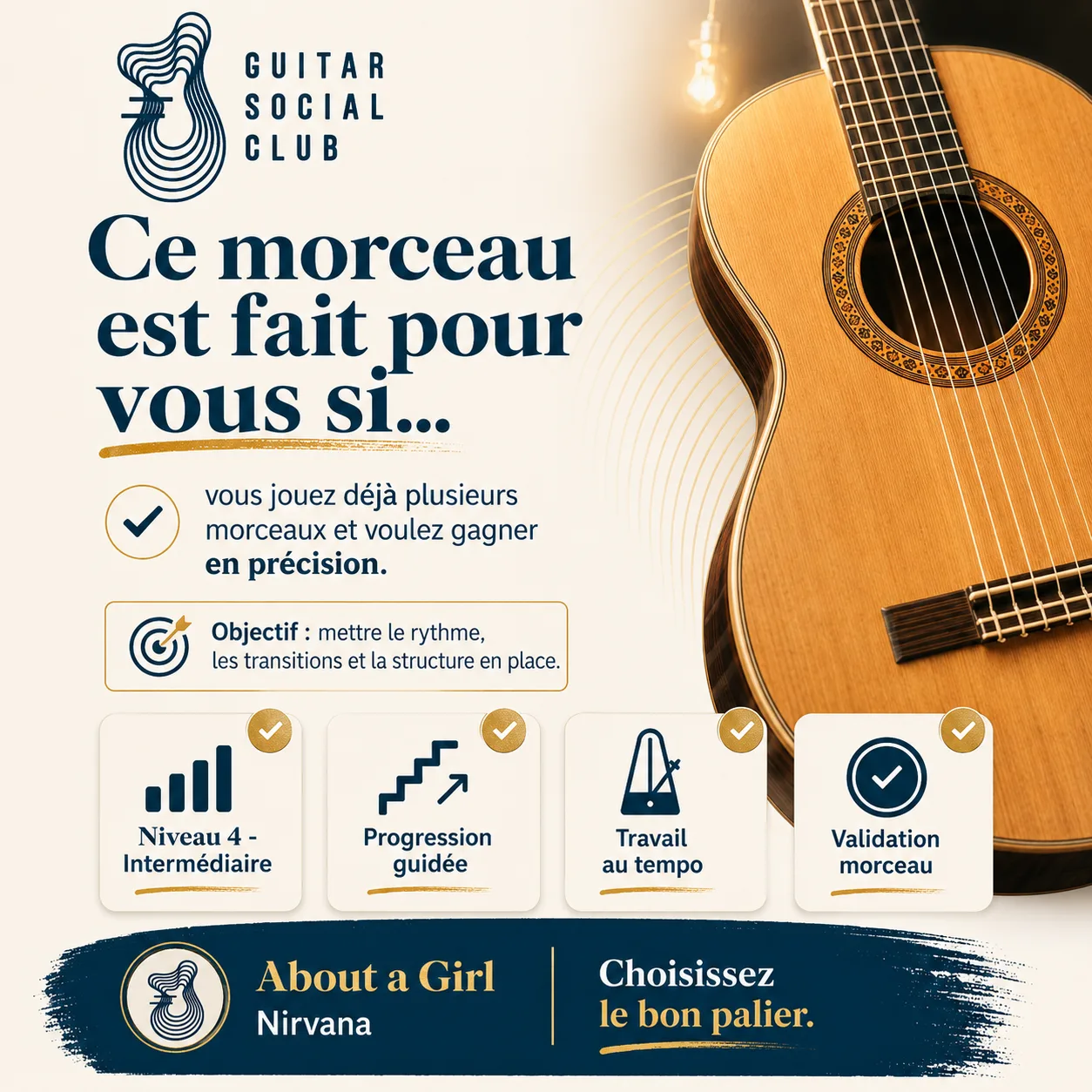Diagnostic niveau et progression pour About a Girl