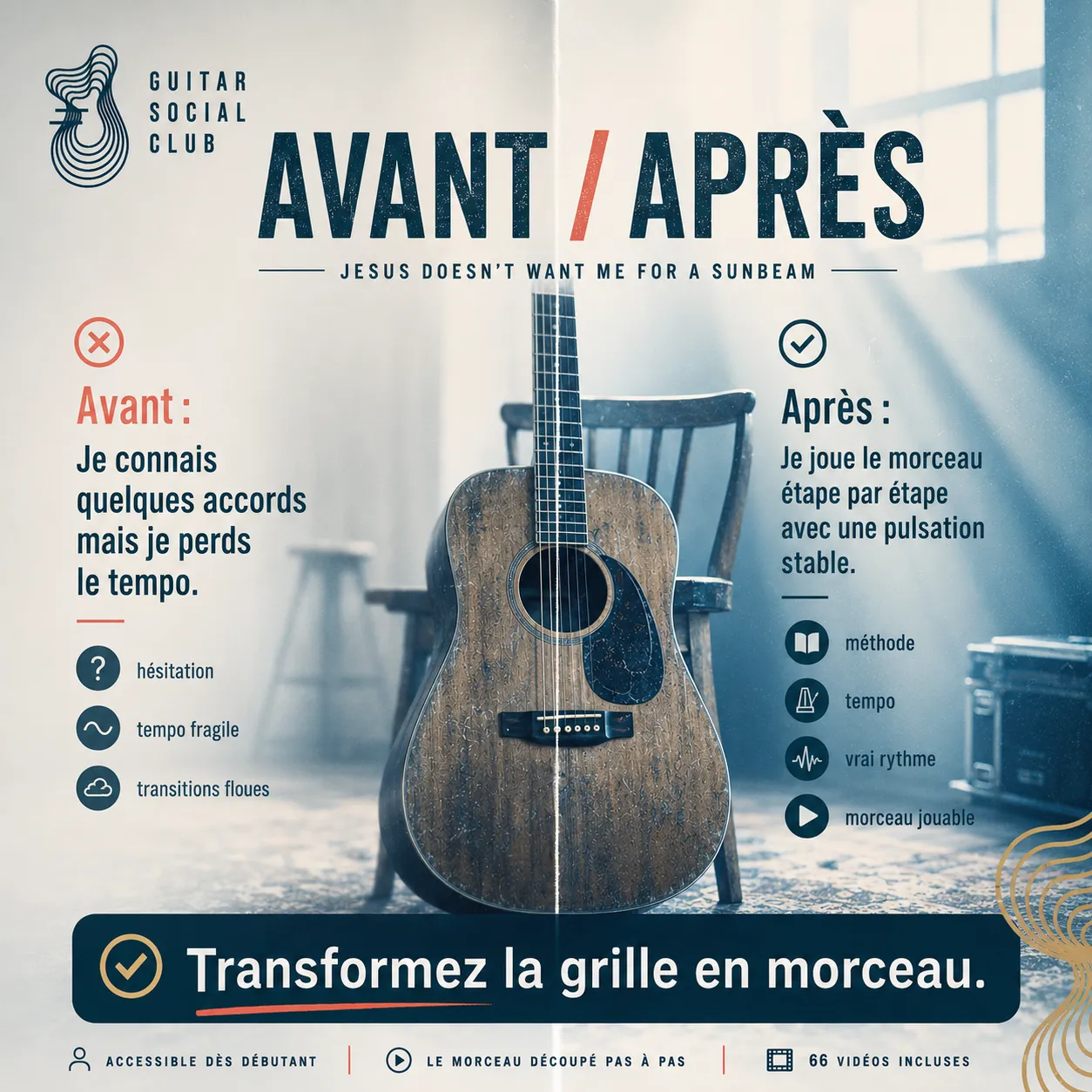 Parcours de travail GSC pour apprendre Jesus Doesn't Want Me for a Sunbeam