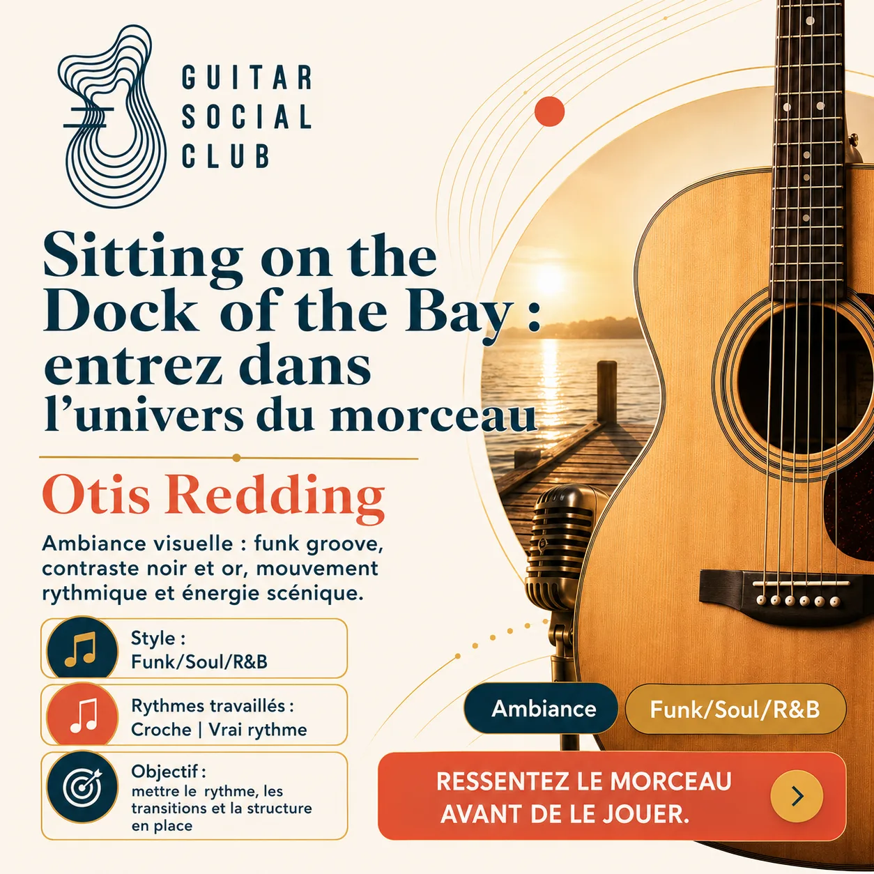 Ambiance musicale originale pour Sitting on the Dock of the Bay sans pochette ni artiste