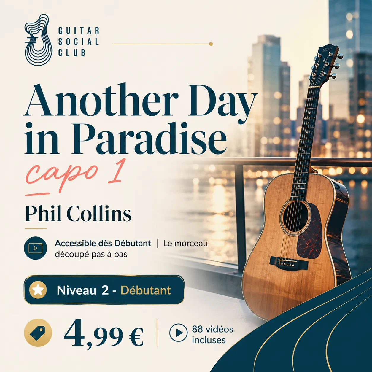 Couverture boutique lumineuse de Another Day in Paradise capo 1 avec univers ballade radio urbaine douce