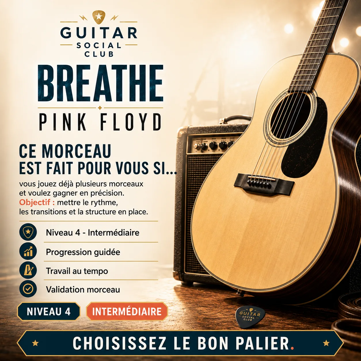 Diagnostic niveau et progression pour Breathe