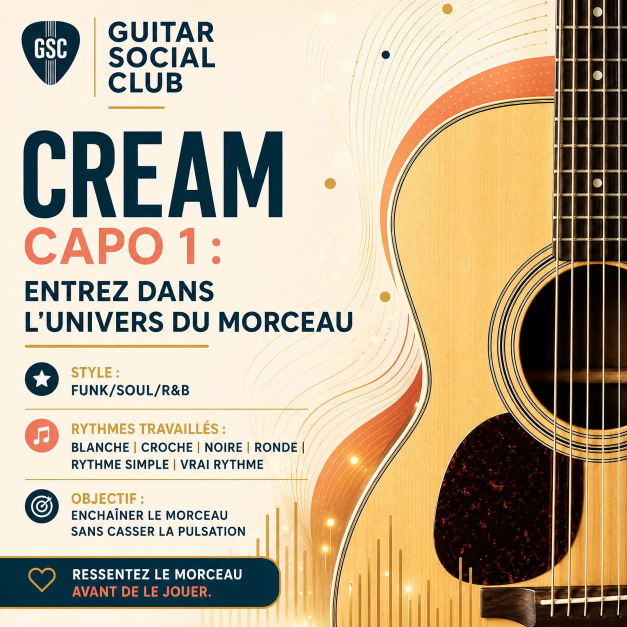 Ambiance funk groove lumineuse pour Cream capo 1 sans pochette ni artiste