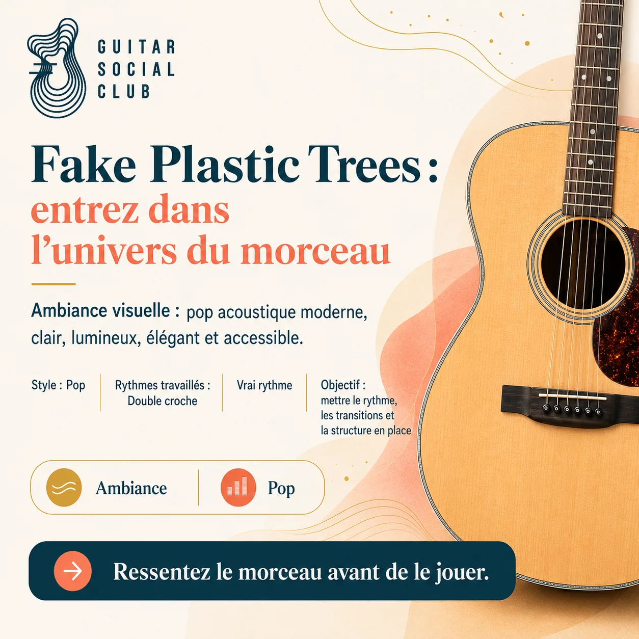 Ambiance musicale originale pour Fake Plastic Trees sans pochette ni artiste