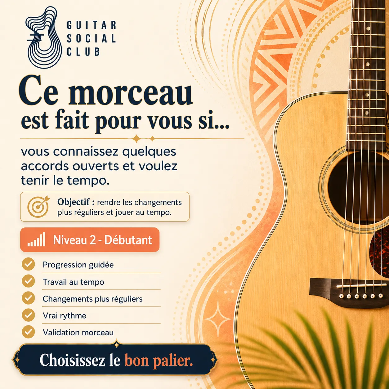 Diagnostic niveau débutant pour La Bamba