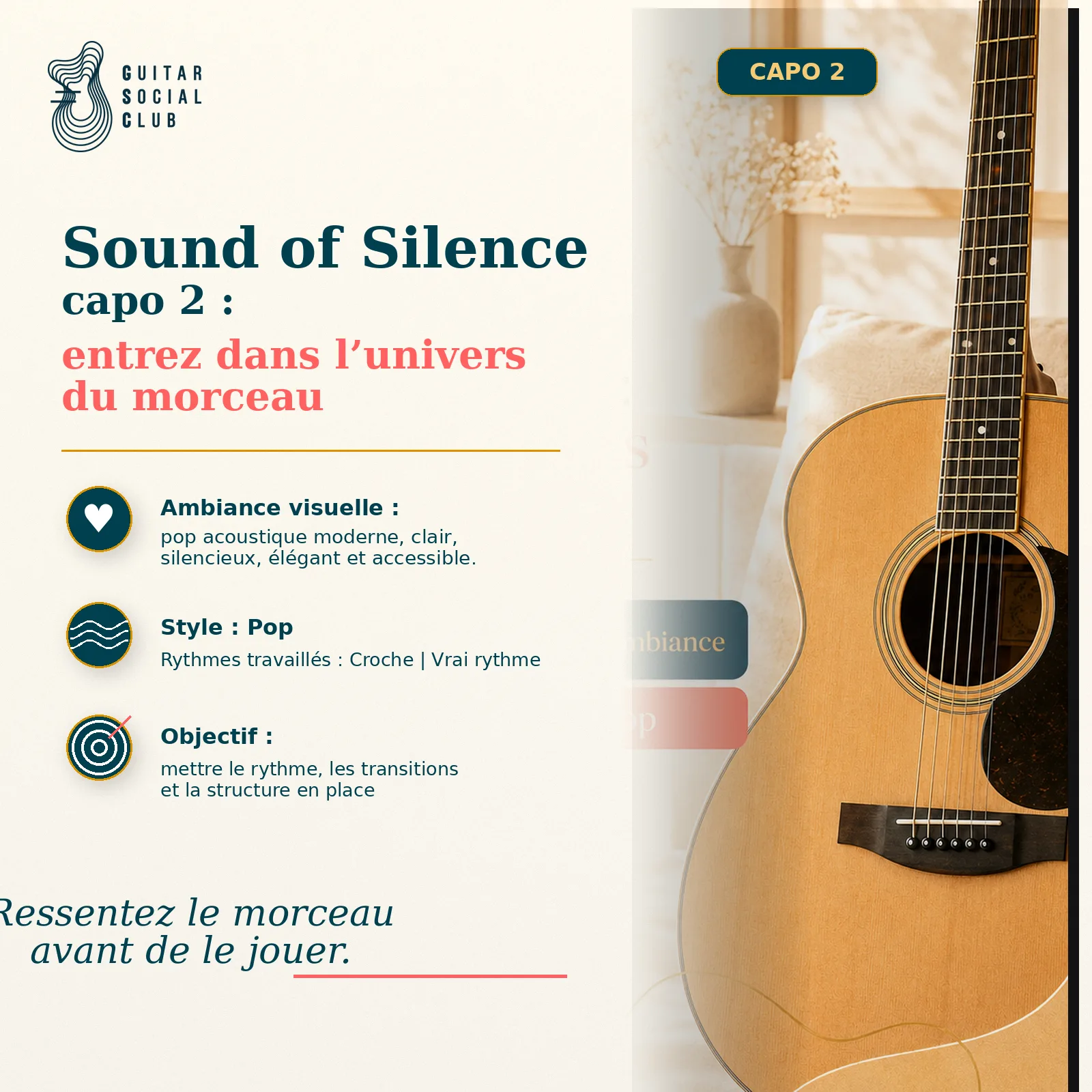 Ambiance musicale originale pour Sound of Silence capo 2 sans pochette ni artiste