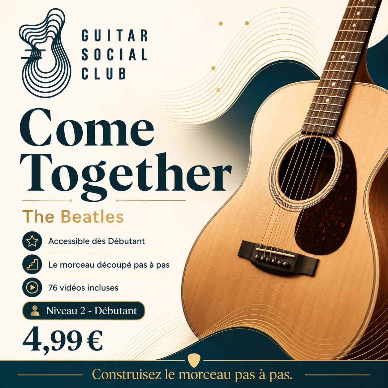 Couverture boutique lumineuse de Come Together avec univers pop rock graphique