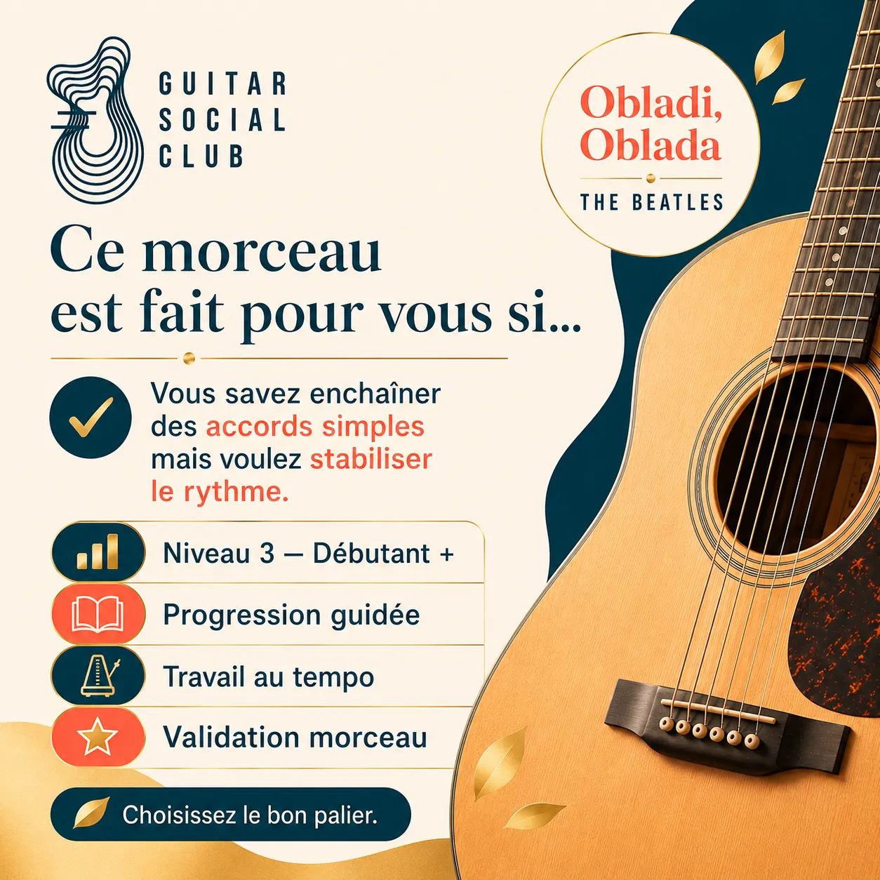 Diagnostic niveau et progression pour Obladi, Oblada