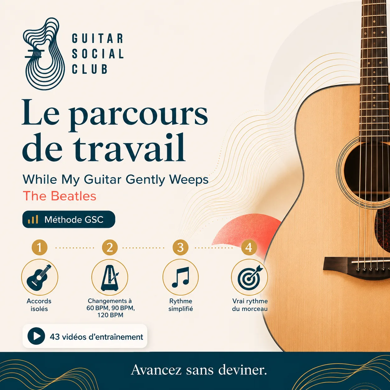 Parcours de travail GSC pour apprendre While My Guitar Gently Weeps