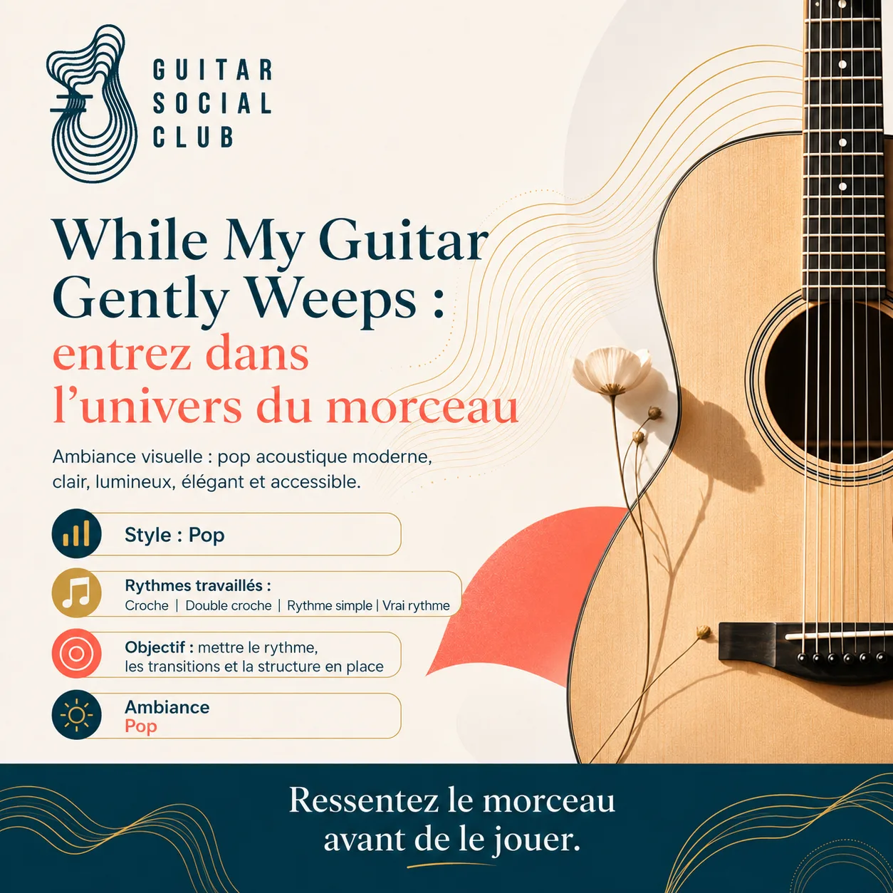 Ambiance musicale originale pour While My Guitar Gently Weeps sans pochette ni artiste