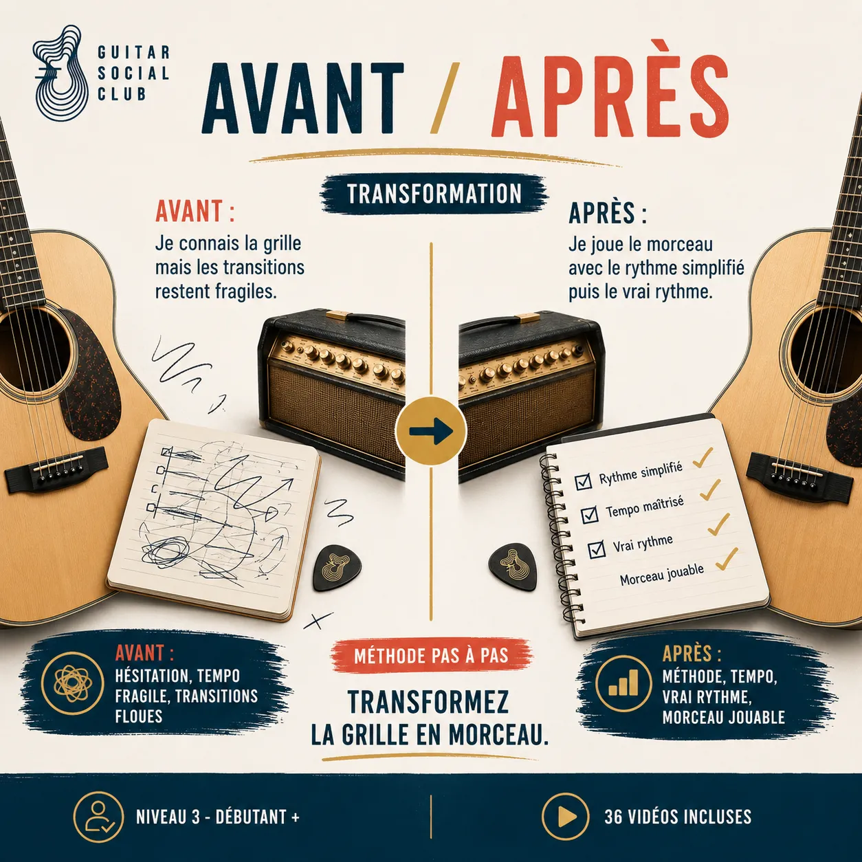 Mockup app Guitar Social Club du parcours Zombies
