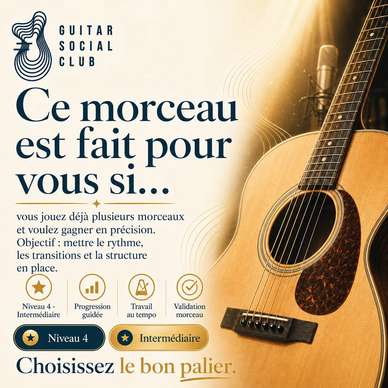 Diagnostic niveau et progression pour California Dreamin