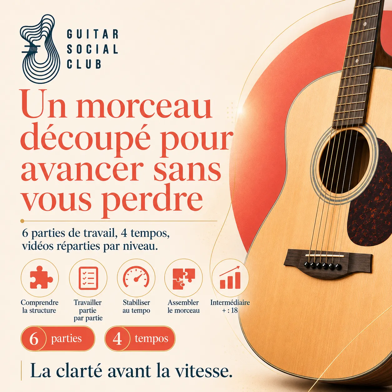 Découpage pédagogique du morceau Roxanne