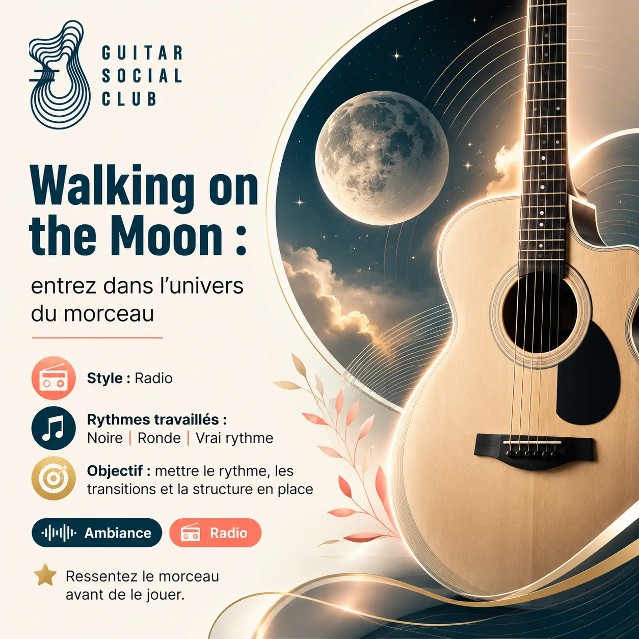 Ambiance musicale originale pour Walking on the Moon sans pochette ni artiste