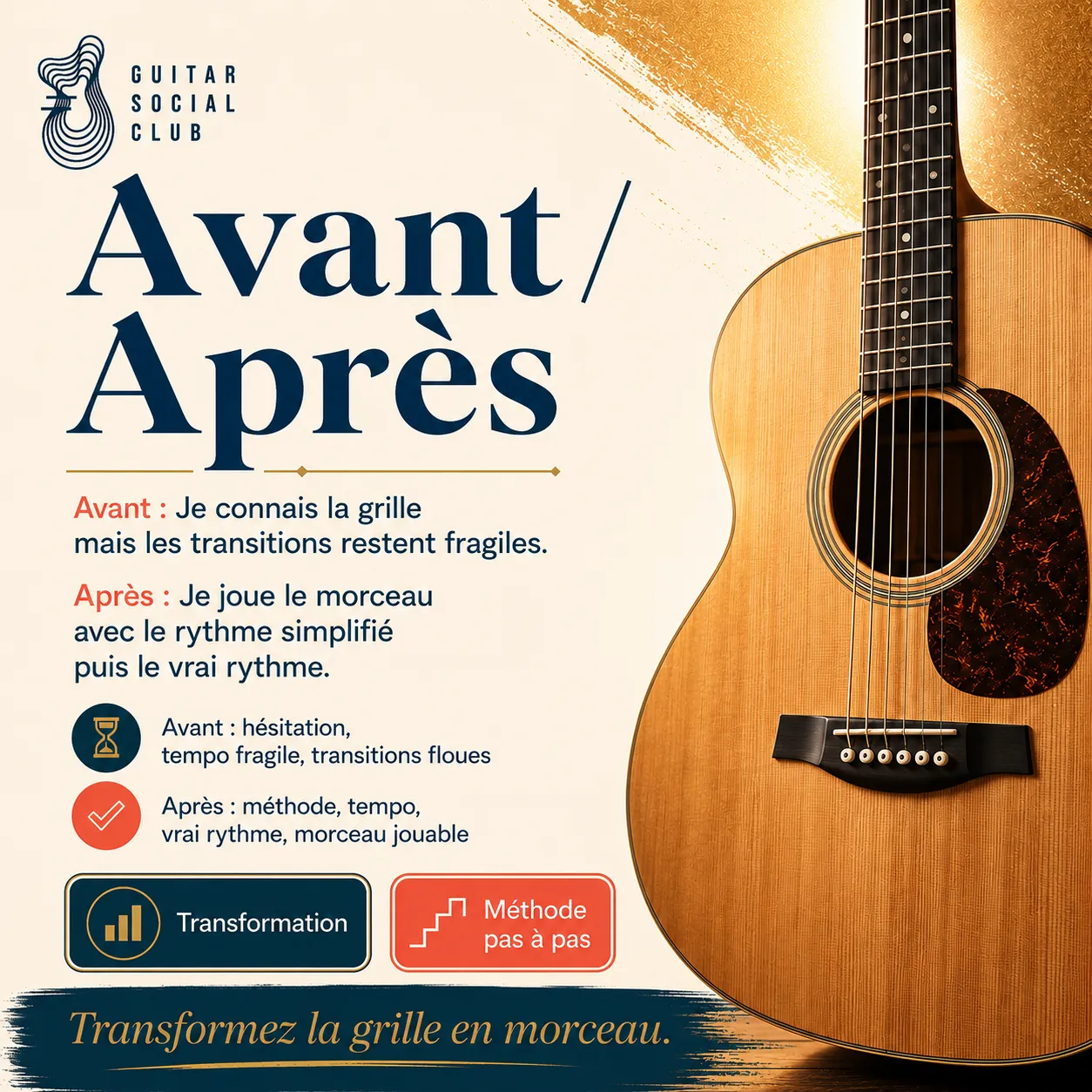 Avant après pédagogique pour transformer la grille en morceau sur Paint It Black