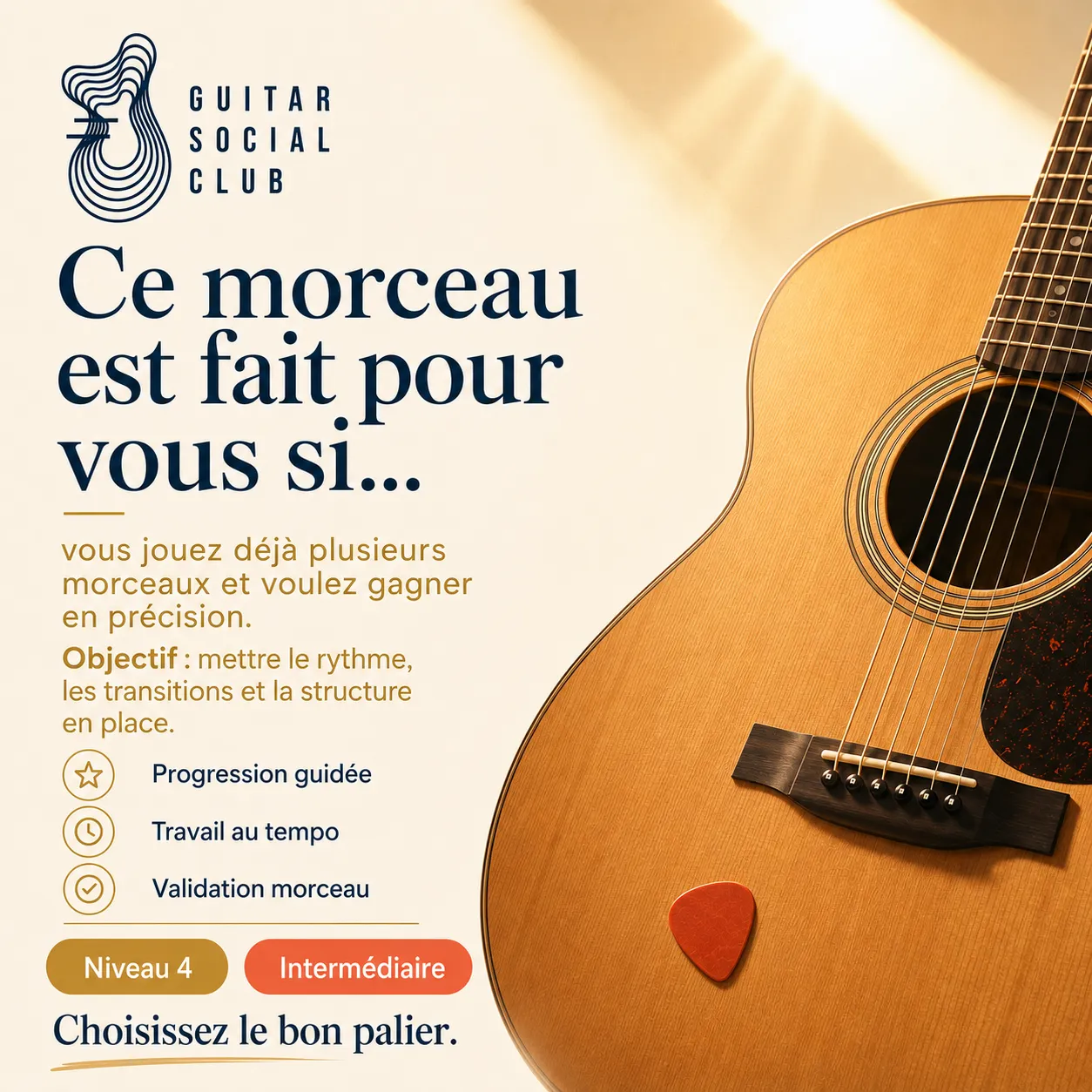 Diagnostic niveau et progression pour Satisfaction