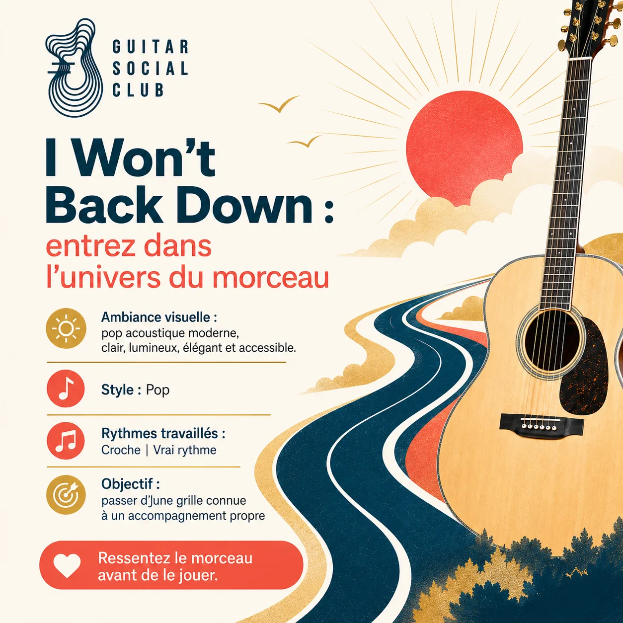 Ambiance musicale originale pour I Won't Back Down sans pochette ni artiste