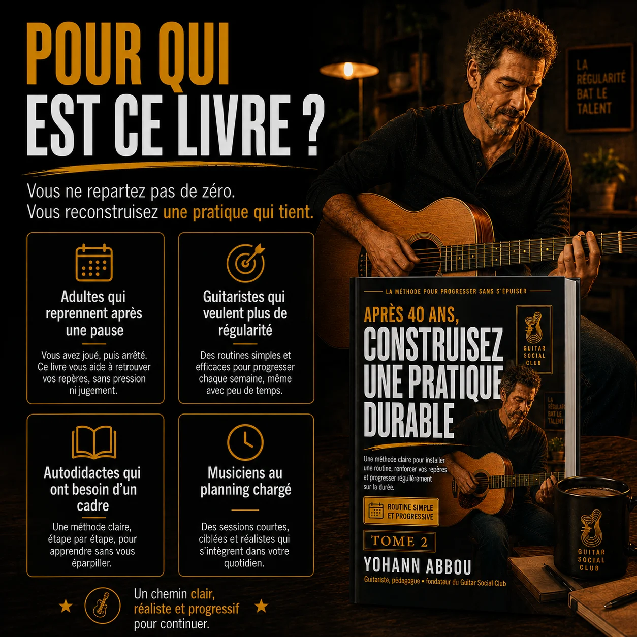 Méthode de consolidation pour garder une routine guitare simple après avoir relancé sa pratique