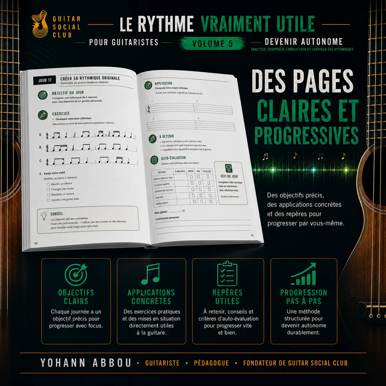 Pages claires et progressives du volume 5 avec objectifs précis, applications concrètes, repères utiles et progression pas à pas