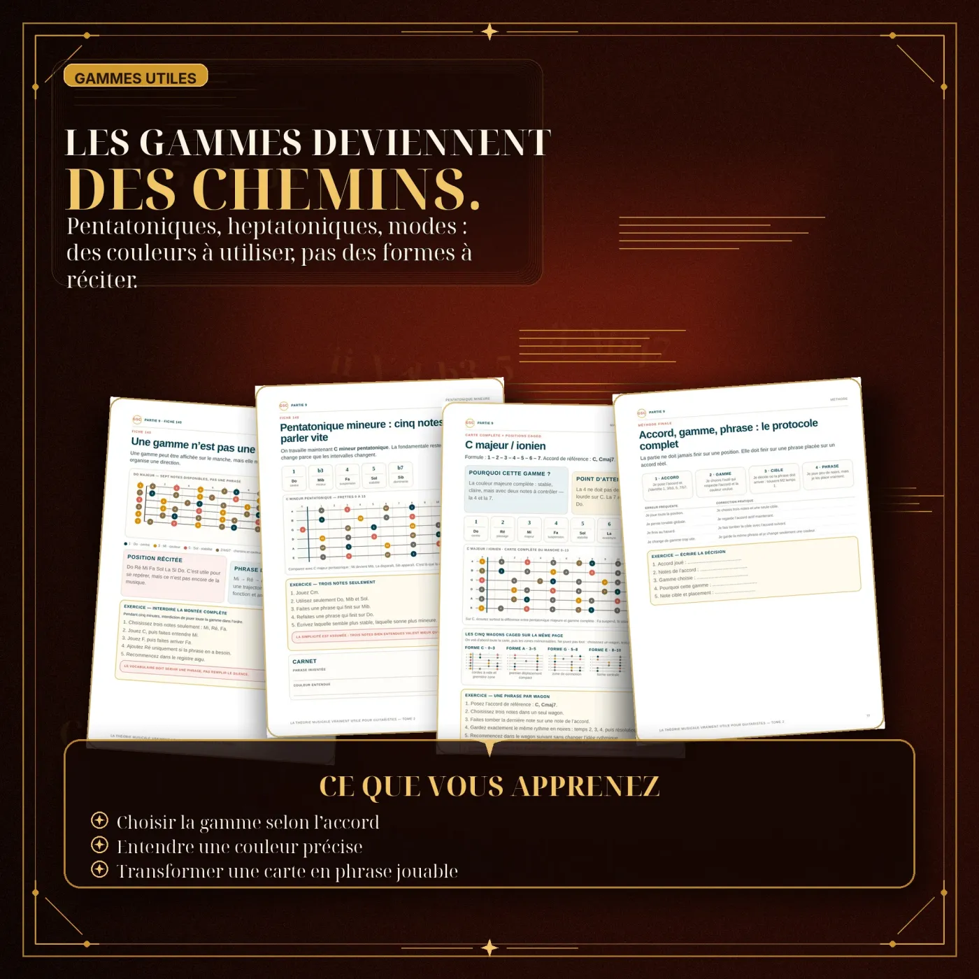 La théorie musicale vraiment utile Tome 2 - les gammes deviennent des chemins sur la guitare