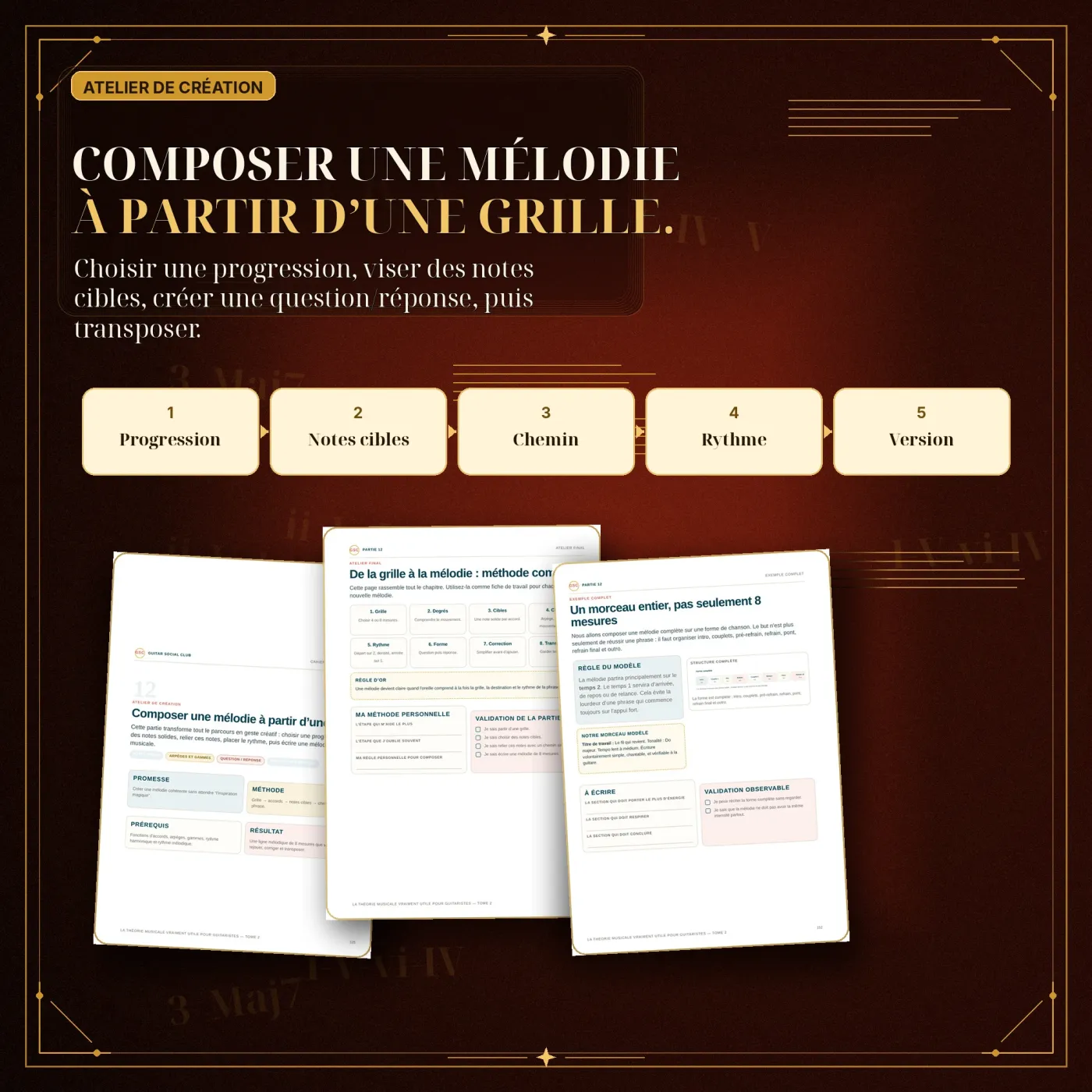 La théorie musicale vraiment utile Tome 2 - composer une mélodie à partir d’une grille