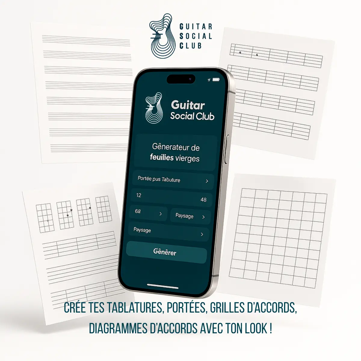 Papier musique vierge