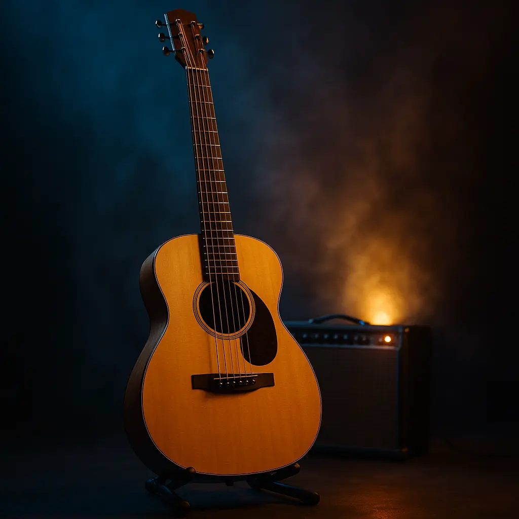 Tessiture d’une guitare baryton au registre profond