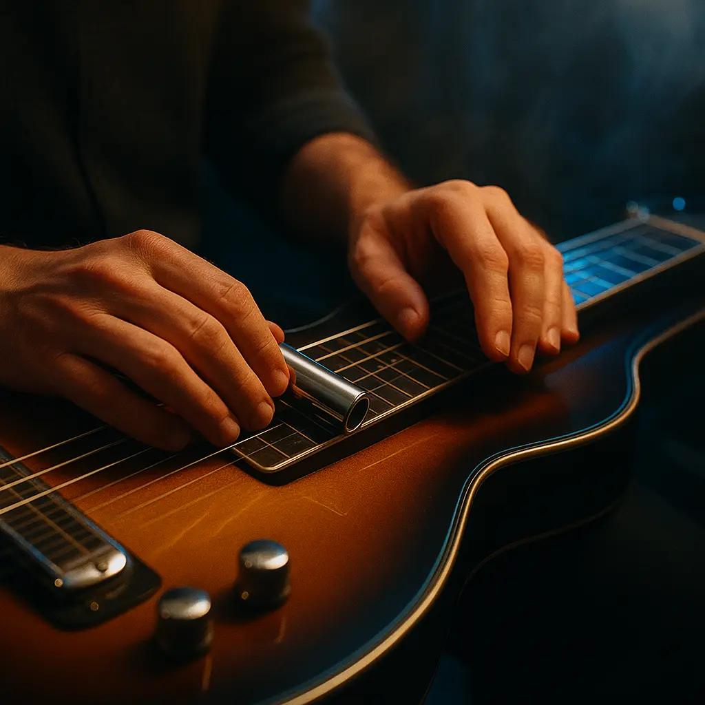Tessiture d’un lap steel ou dobro joué au slide