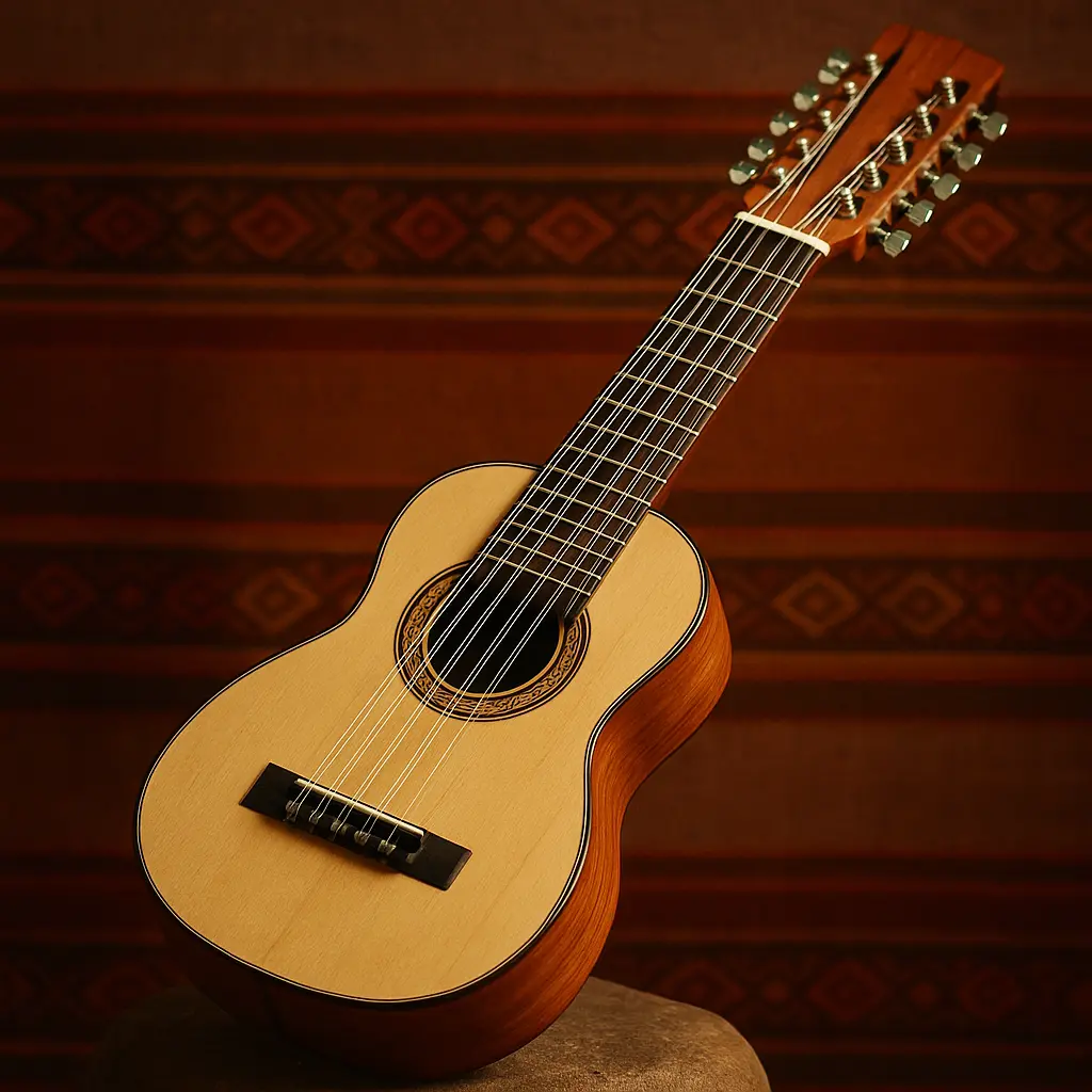 Tessiture d’un tiple colombien 12 cordes