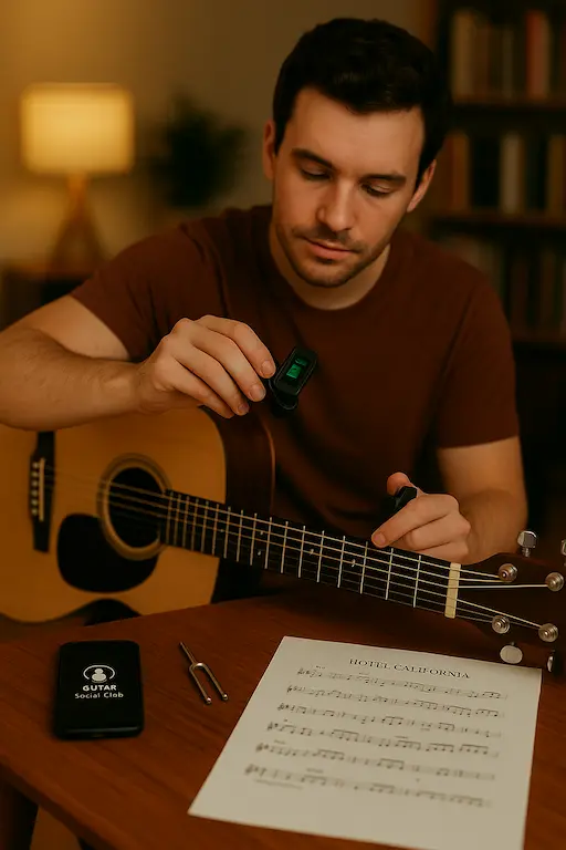 Comment bien accorder sa guitare Guitar Social Club
