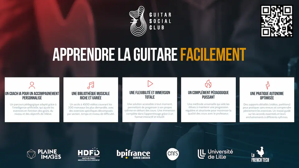 Songbook interactif Guitar Social Club – activité musicale pour CSE