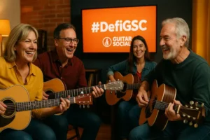 Rejoins la communauté pour apprendre la guitare facilement avec IA - Guitar Social Club