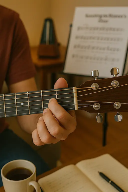 Apprendre premiers accords guitare débutant méthode