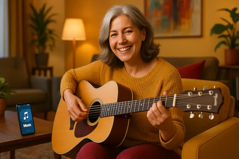 Guitariste jouant If It Makes You Happy de Sheryl Crow