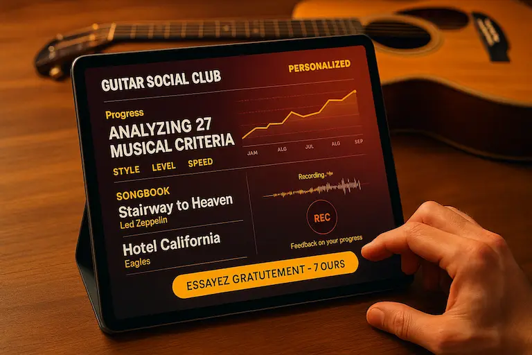 Fonctionnalités de l’IA guitare GSC