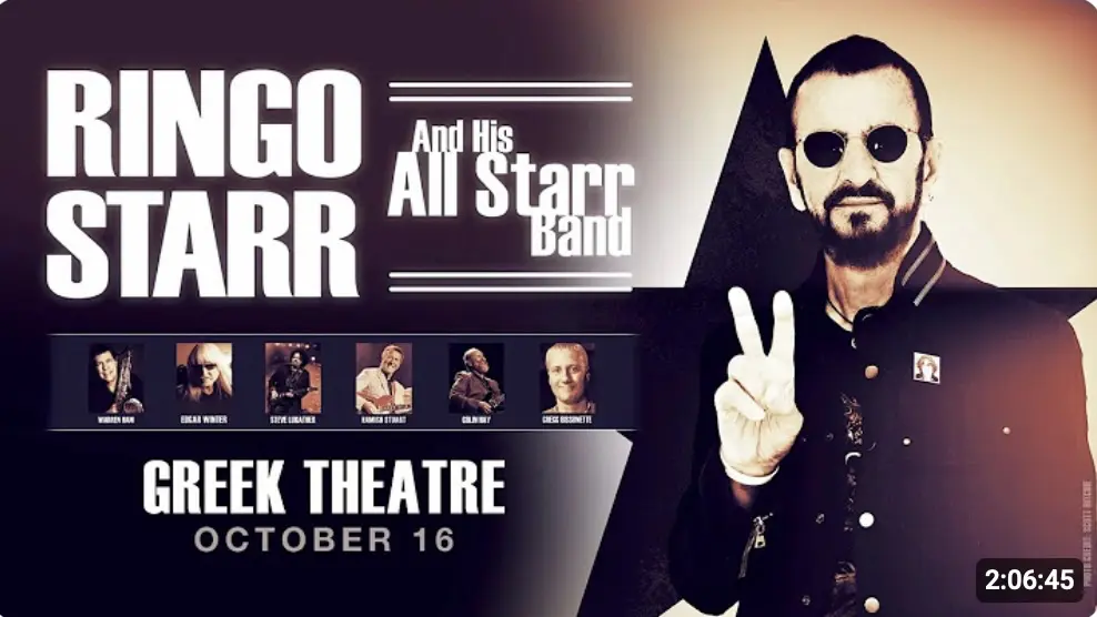 Ringo Starr jouant Yellow Submarine en live