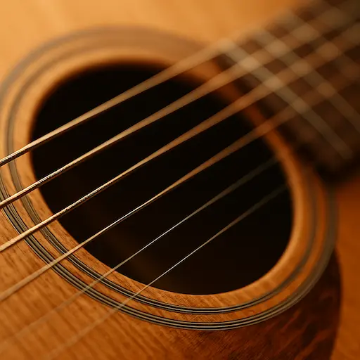 Position main droite rosace pour un son chaud à la guitare