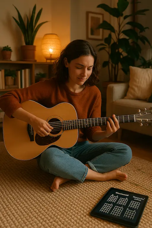 Technique main droite guitare pour débutants