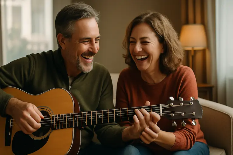 Communauté Guitar Social Club jouant Another Day in Paradise