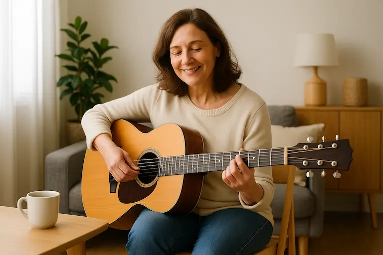 Sandrine jouant The Joker avec plaisir