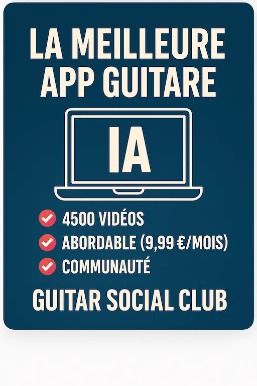 IA personnalisée pour apprendre la guitare débutant en ligne