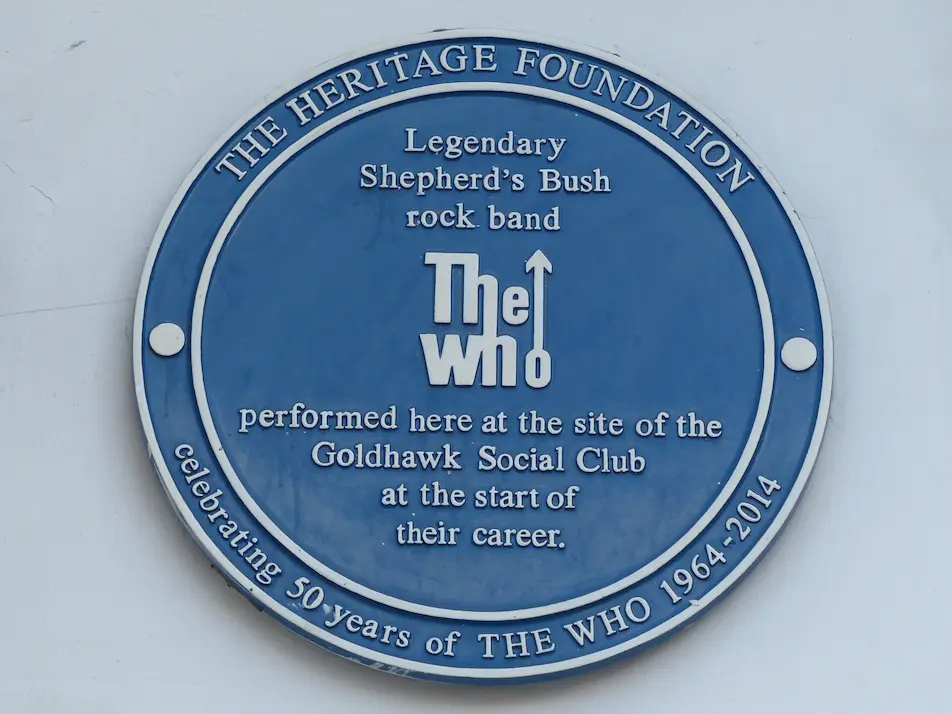 Plaque commémorative des The Who
