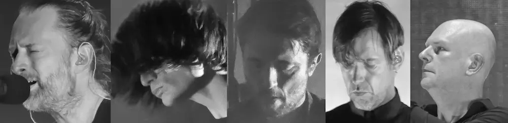 Portraits des membres de Radiohead