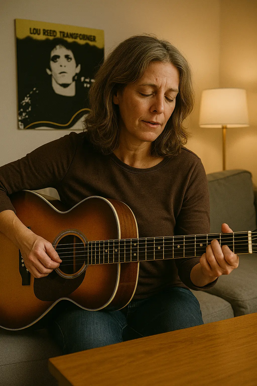 Amanda jouant Walk on the Wild Side